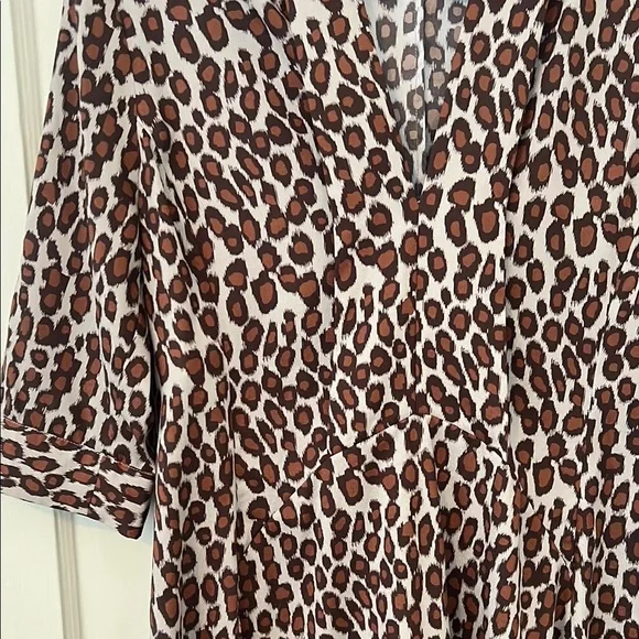 Derek Lam Brown and Black V-Neck Sundress - Picture 3 of 3